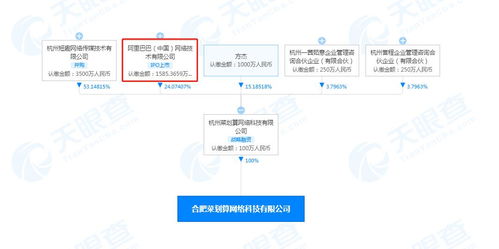 阿里巴巴关联公司合肥成立菜划算公司，扩展农产品与软件销售业务